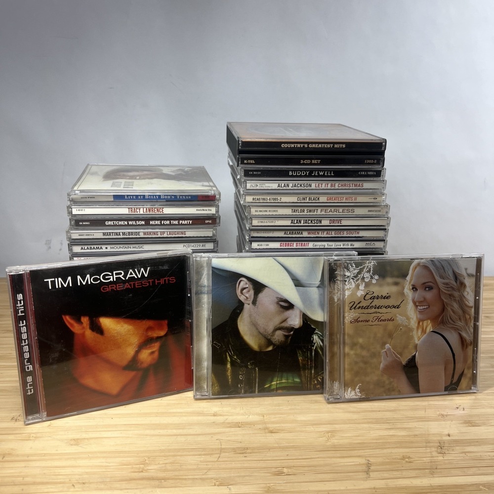 40 Country Music CD Lot Taylor Swift George Strait Alan Jackson Shania Twain